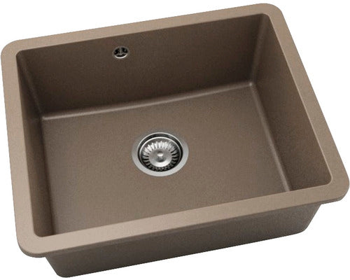 Chiuveta Bucatarie Cu O Cuva Fat Avangard 221 56x46 Cm Fara Picurator, Montare Sub Blat, Fatgranit Frappe