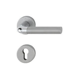 Maner usa interior, Hoppe Bremen, cu rozeta pentru cilindru, material aluminiu, crom lucios/satinat