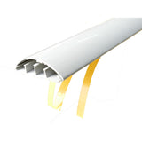 Canal cablu PVC pentru pardoseala 70X18mm alb cu banda adeziva 1m