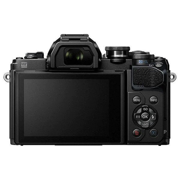 Aparat foto Mirrorless OLYMPUS E-M10III, 16.1 MP, 4K, Wi-Fi, Double Zoom Kit, Negru