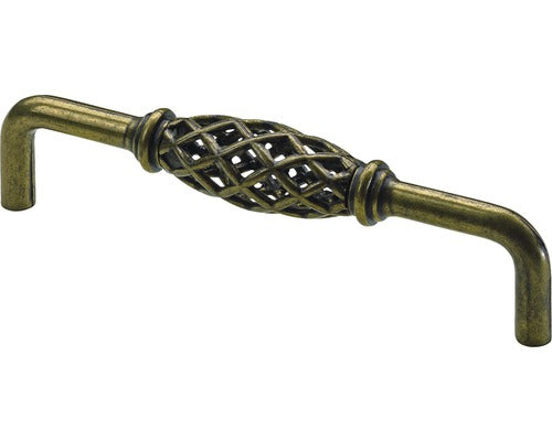 Maner Mobila Hettich Antik & Retro 128/136 Mm, Zamac Nuanta Alama Brunata