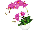 Planta Artificiala Orhidee Fluture Phalaenopsis In Vas H 42 Cm Lila