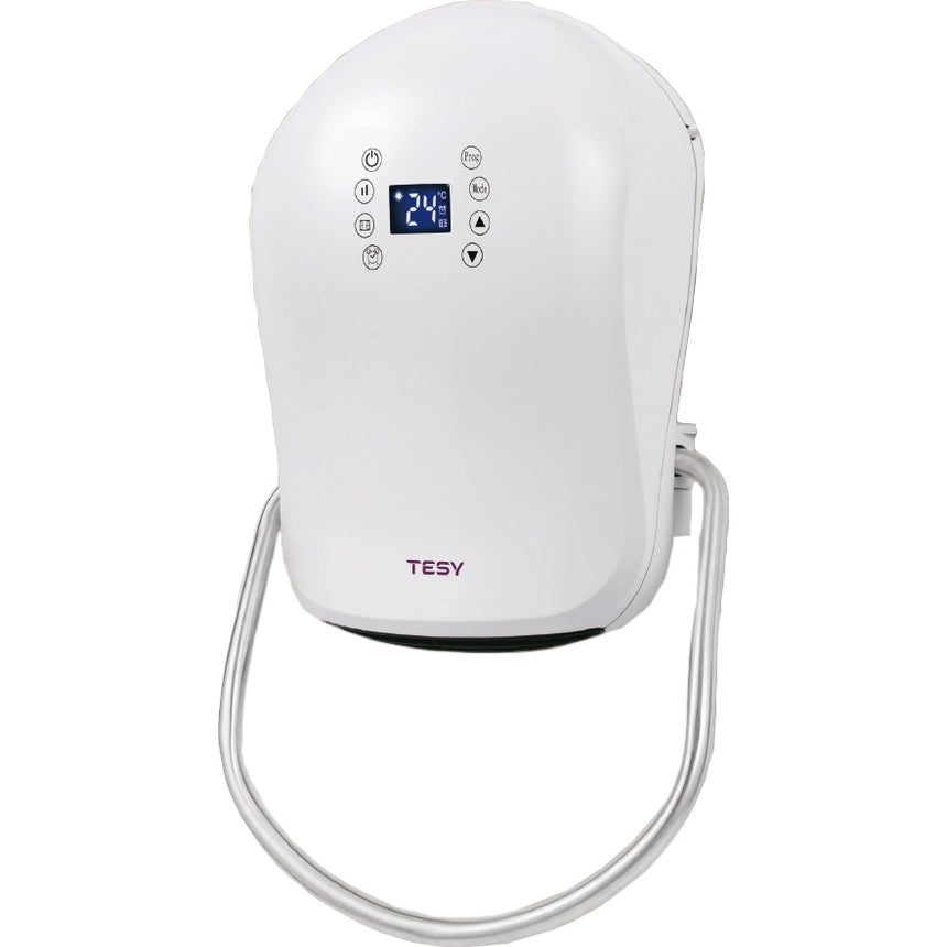 Aeroterma de baie TESY HL 243 VB W, 2000 W, Suport prosop, display LCD, Touch Control