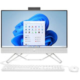 Sistem PC All in One HP 24-cb0010nq, AMD Ryzen 7 5700U pana la 4.3GHz, 23.8" Full HD Touch, 8GB, 2TB + SSD 256GB, AMD Radeon Graphics, Windows 11 Home, Alb