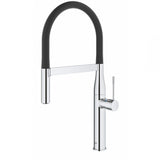 Baterie de bucatarie Grohe Essence 30294000, 1/2'', monocomanda, pipa inalta, dus extractabil, Crom
