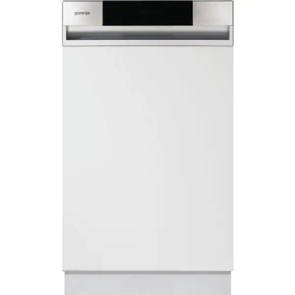 Masina de spalat vase incorporabila Gorenje GI520E15X, panou de control, 9 locuri, 45 cm, 5 programe, clasa energetica E, otel inoxidabil