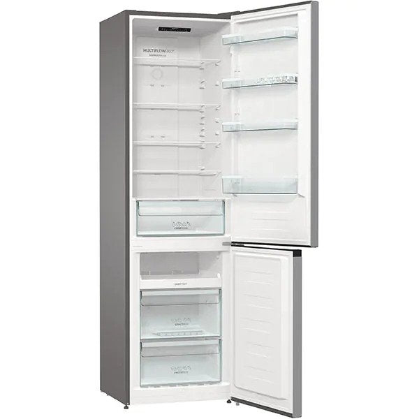 Combina frigorifica GORENJE NRK6201PS4, No Frost Plus, 331 l, H 200 cm, Clasa A+, Argintiu
