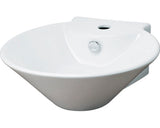 Lavoar pe Blat Form&Style Alina, 43 cm, Alb