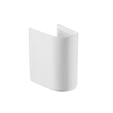 Semipicior ceramic, Roca, pentru lavoar Debba, alb