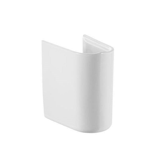 Semipicior ceramic, Roca, pentru lavoar Debba, alb