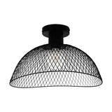 Plafoniera vintage POMPEYA, EGLO, E27, 1x60W, otel, negru, 45 x 44 x 25.5 cm