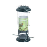 Dozator hrana, metal, cu rezervor din plexiglas, Ø 9,5 cm