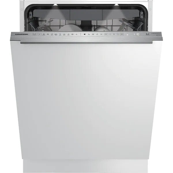 Masina de Spalat Vase Incorporabila GRUNDIG GNVP4630BW, 16 seturi, 9 programe, 60 cm, Clasa C, Panou Comanda Inox