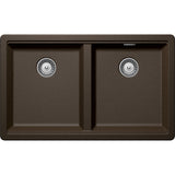 Chiuveta granit Schock Greenwich N-200 Bronze Cristadur 750 x 455 mm, adancime cuva 200 mm, montare sub blat