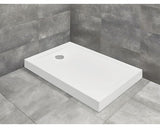 Cadita de Dus Dreptunghiulara Radaway Doros F Compact, 80x120x12 cm, Acril, SDRFP1280-05, Alb