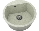 Chiuveta Bucatarie Rotunda Fat Avangard 223 Ø51 Cm, Granixit Pewter