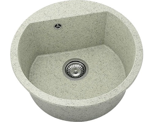 Chiuveta Bucatarie Rotunda Fat Avangard 223 Ø51 Cm, Granixit Pewter
