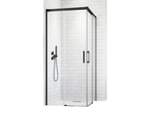 Usa dus glisanta Radaway Idea Black KDD stanga 90x200,5 cm, sticla transparenta, profil negru