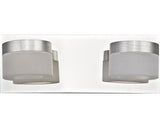 Aplica cu LED integrat Kynosural 2x6,5W 630 lumeni, pentru baie IP44, crom