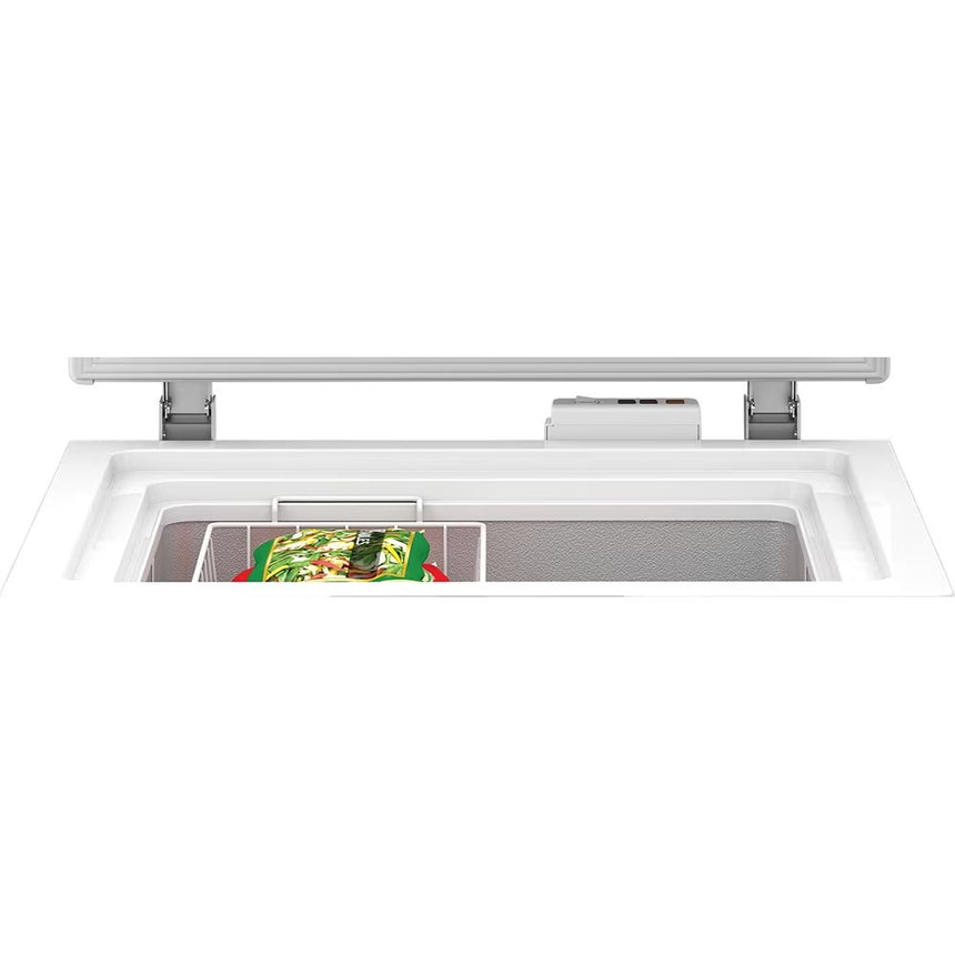 Lada frigorifica Beko HSM14540, 205 l, Clasa E, Conditii extreme, Securizare yala , Alb