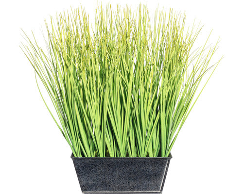 Planta Artificiala Iarba In Ghiveci Zinc H 30 Cm Verde