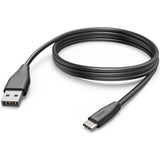 Cablu date/incarcare Hama, USB A-C, 3m, Negru