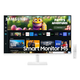 Monitor VA LED Samsung M5 27" LS27CM501EUXDU, Full HD (1920 x 1080), HDMI, Boxe (Alb)