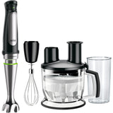 Mixer vertical Braun MQ7075X, 1000 W, viteza variabila Easy SmartSpeed, Procesor alimente 1.5 l, Tel, Pahar gradat 600 ml, Negru