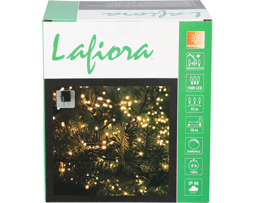 Instalatie Luminoasa Lafiora 1500 Led-uri 15 M Alb Cald
