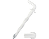Holsuruburi Cu Carlig Tip L Dresselhaus 3, 5x52 Mm Otel Plastifiat Alb, Cu Guler De Oprire/mascare, 100 Bucati