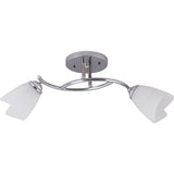 Lustra Silvia crom+alb 60W 2xE27 ERSTE EL0023784