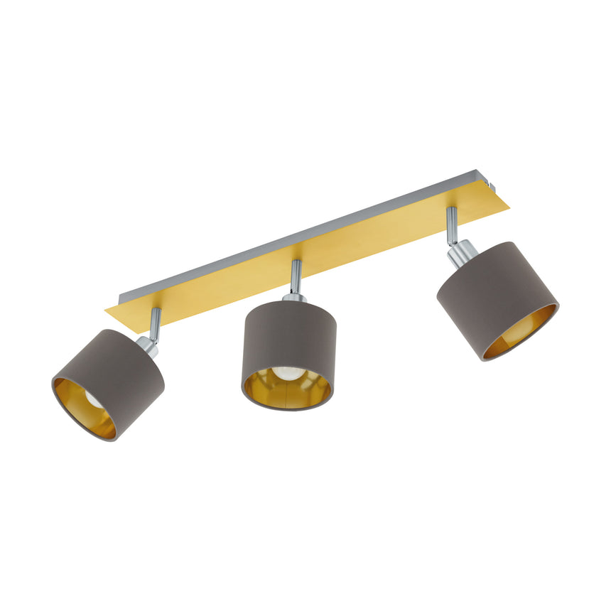 Eglo, 97538, Valbiano, Spot, E14, 3X7W, IP20, Cappuccino, Auriu