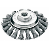 Perie conica, otel 100x12mm, sarma impletita. 0,5 mm