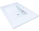 Lavoar din Marmura Artificiala, Sanotechnik, 80 cm, Alb