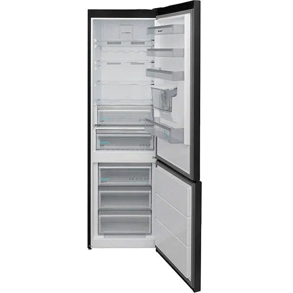 Combina frigorifica SHARP SJ-BA32DHDAE-EU, AdvancedNoFrost, 367 l, H 201 cm, Clasa E, Dozator Apa, Argintiu Inchis