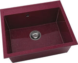 Chiuveta Bucatarie Cu O Cuva Fat Avangard 227 60x51 Cm, Fara Picurator, Marmura Compozita Silver Violet