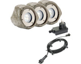 Proiectoare Spot Cu Led Integrat Steine 1, 8w, 150 Lumeni, Pentru Exterior Ip44, Plastic, 3 Bucati
