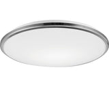 Plafoniera cu LED integrat Silver 24W 2160 lumeni, pentru baie IP44, crom, lumina neutra