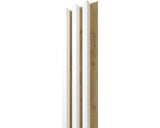 Panou Riflaj Decorativ Linea Slim 3 Stejar Alb 3x15x265 Cm