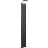 Stalp LED integrat pentru exterior Trio Pearl, 9W, 900 lm, 3000K, IP54, 100 cm, Aluminiu extrudat, Antracit, clasa energetica F