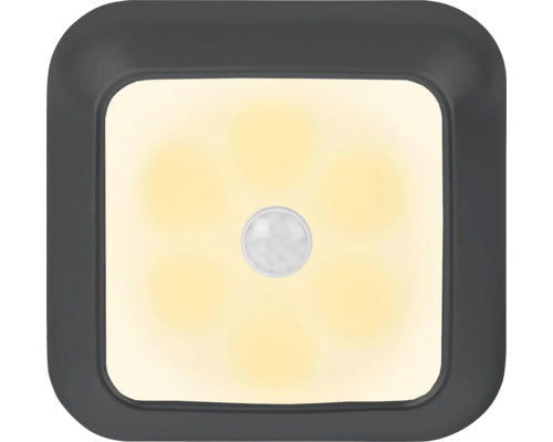 Lampa De Veghe Cu Led Q-link 25lm, Senzor De Miscare, Fara Baterii, Negru, Pachet 2 Bucati
