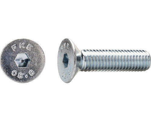 Suruburi Metrice Cu Cap Inecat Si Hexagon Interior Dresselhaus 4x10 Mm Din7991 Otel Zincat, 100 Bucati