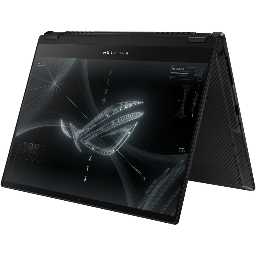 Laptop Gaming ASUS ROG Flow X13 GV301QC cu procesor AMD Ryzen™ 9 5900HS, 13.4", WUXGA, 120Hz, 32GB, 1TB SSD, NVIDIA® GeForce RTX™ 3050 4GB, No OS, Off Black