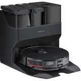 Robot de aspirare Roborock S7 MaxV Ultra, 5100 Pa, Mop cu ultrasunete 3000/min, 74W, Identificarea covorului cu ultrasunete, Recunoastere automata a camerei, Auto-umplere cu apa, 180 min (mod silentios), Recipient praf: 400ml, Recipient apa: 200ml, Negru