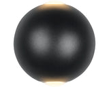 Aplica Cu Led Integrat Aviso 2x2w 250 Lumeni, Pentru Exterior Ip54, Negru Mat