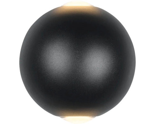 Aplica Cu Led Integrat Aviso 2x2w 250 Lumeni, Pentru Exterior Ip54, Negru Mat