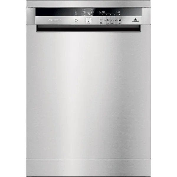 Masina de spalat vase GRUNDIG GNF51032XH, HomeWhiz, Wi-Fi, 15 seturi, 10 programe, 60 cm, clasa A+++, Inox