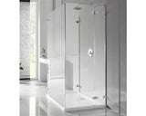 Perete Lateral Pentru Cabina Dus Euphoria S3, 90x200 Cm, Sticla Securizata Transparenta, Profil Crom