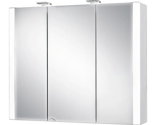 Dulap baie cu oglinda Jokey Jarvis, iluminare LED, PAL, 80x69 cm, alb, IP 20