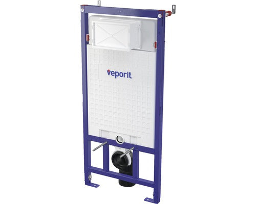 Rezervor WC incastrat VEPORIT ICUBOX, cu cadru de instalare & compartiment pastile odorizante, 2,5 - 9 l, 51x112 cm